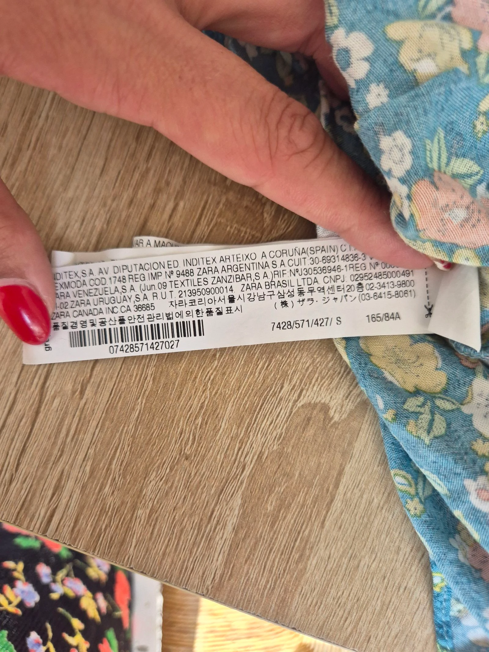 Vestido bustier Zara Trafaluc P 36 floral azul verde com babado boêmio verão viscose – photo 9